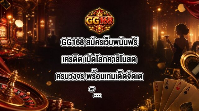 GG168 สมัครเว็บพนันฟรีเครดิต